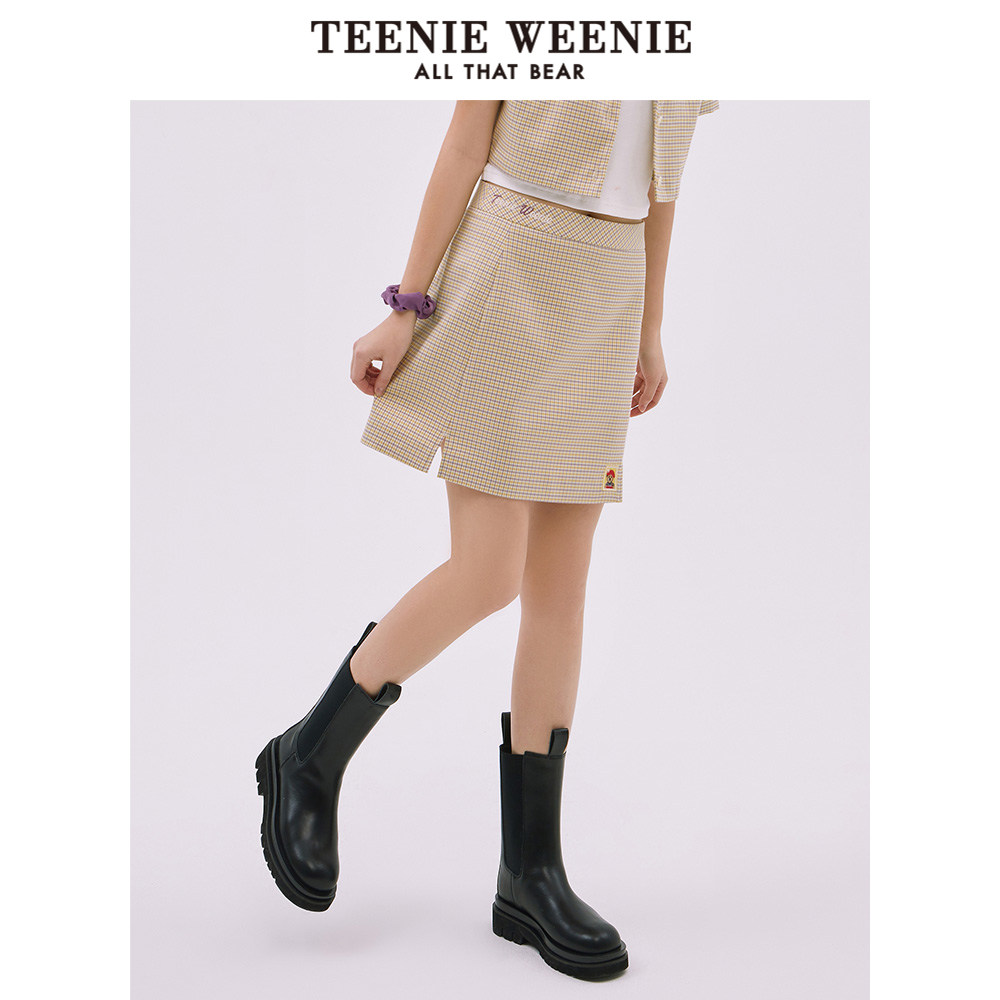 【赵露思同款】黑色女a字裙半身裙 teenieweenieoutlets店半身裙