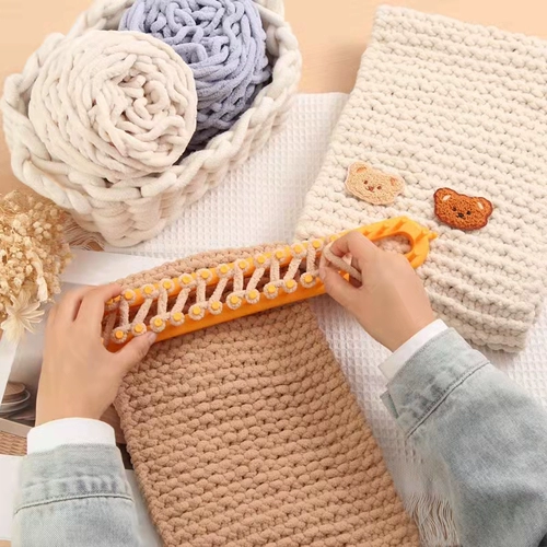 Плетеный шарф ручной работы, коралловый набор материалов, клубок пряжи подходит для мужчин и женщин для друга, «сделай сам»