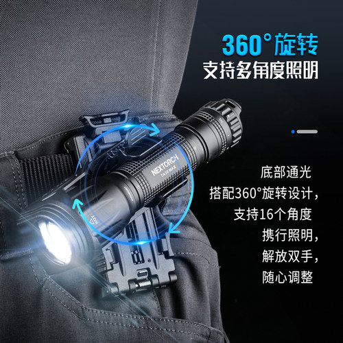 NEXTORCH纳丽德V51战术快拔电筒套360度旋转可锁定腰部便携通用夹 - 图2