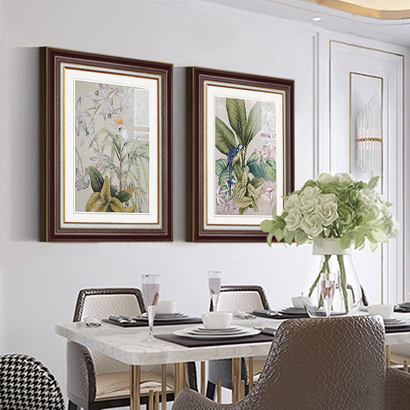 美式田园风格客厅装饰画现代轻奢沙发背景墙挂画卧室花鸟餐厅壁画,淘宝优惠券,粉丝福利购,淘宝优惠卷