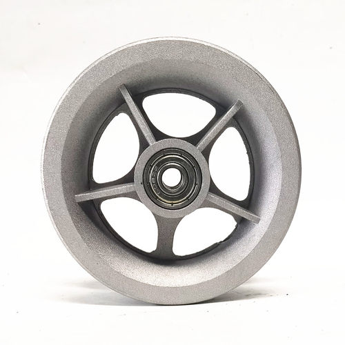 6寸铝合金轮毂6X1 1/4钢圈电动滑板车6x2轮毂前轮后轮钢圈配件 - 图0