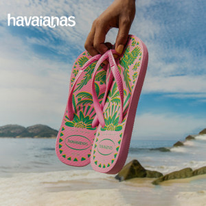 Havaianas哈唯纳Slim Tucano植物巴西风情人字拖拖鞋外穿2024新品