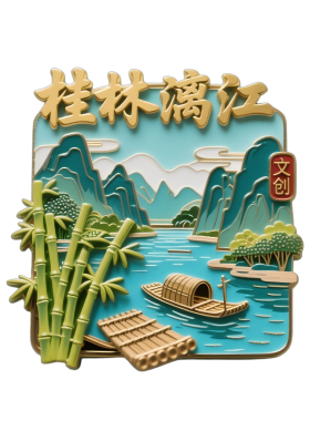 桂林冰箱贴金属磁贴旅游纪念品