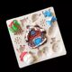 Christmas fondant silicone mold chocolate holiday decoration