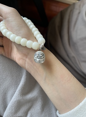 不闲手作 达摩菩提根手串 原创达摩设计 招福达摩手绳 情侣达摩