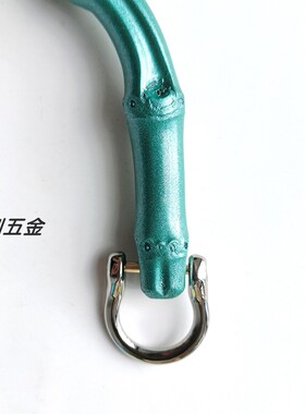 竹藤手挽DIY手工包把手配件D型天然竹节手柄竹圈箱包手提环保拎手