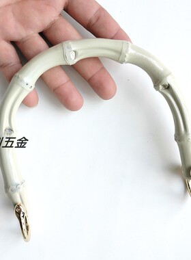 大红色竹子手提手竹环圈竹节手挽D型圆型竹手柄拎环diy手工包配件