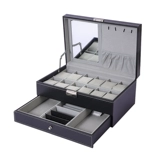 Двухэтажное вместительное и большое зеркало, часы, коробочка для хранения, коробка для хранения, серьги, ожерелье, кольцо, аксессуар, очки, стенд