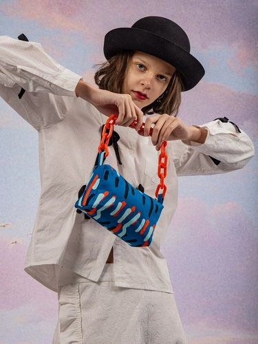 Оригинальная сумка через плечо, шоппер, небольшая сумка, цепь, коллекция 2021, на цепочке