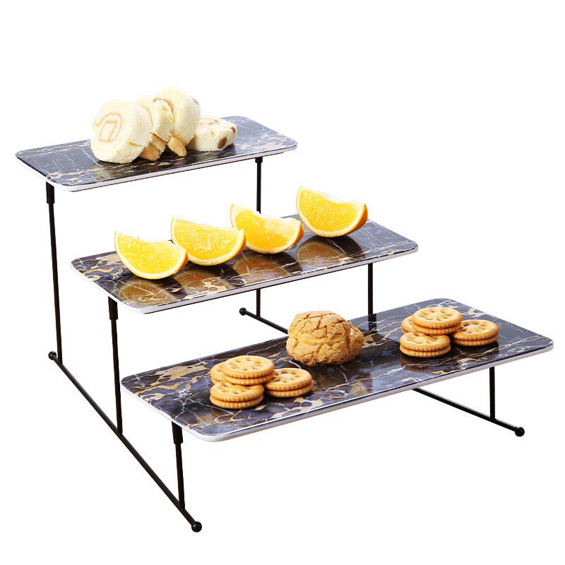 创意三层点心架茶歇冷餐宴会水果摆台甜品台蛋糕托盘自助餐展示架,淘宝优惠券,粉丝福利购,淘宝优惠卷