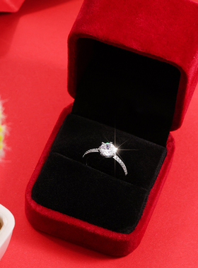 结婚戒指仿真假钻戒一对婚礼现场用情侣仪式交换活口婚戒替代对戒