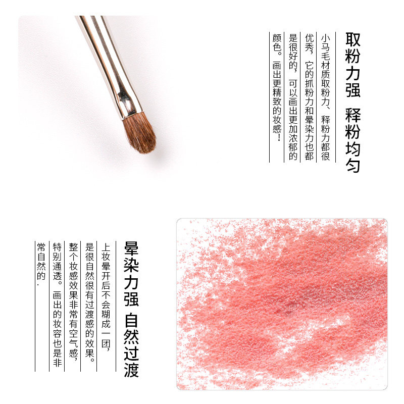 受受狼化妆刷五月Q-25小号眼影细节眼影提亮刷动物毛手工美妆工具,淘宝优惠券,粉丝福利购,淘宝优惠卷
