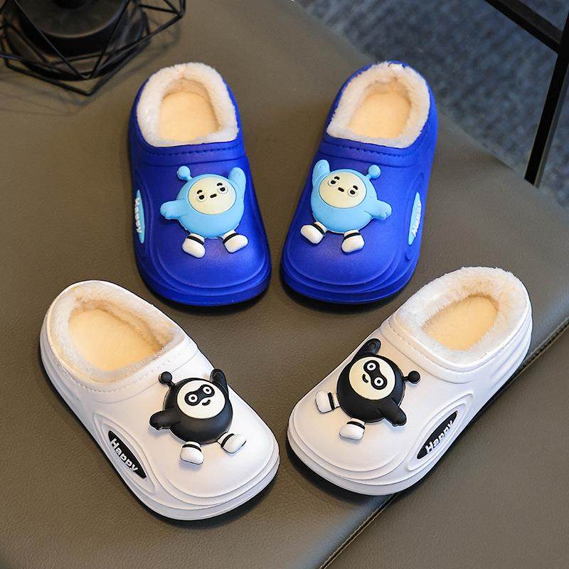 秋冬季保暖童棉鞋外穿防滑室内居家加绒可爱卡通宝宝男女童棉拖鞋,淘宝优惠券,粉丝福利购,淘宝优惠卷