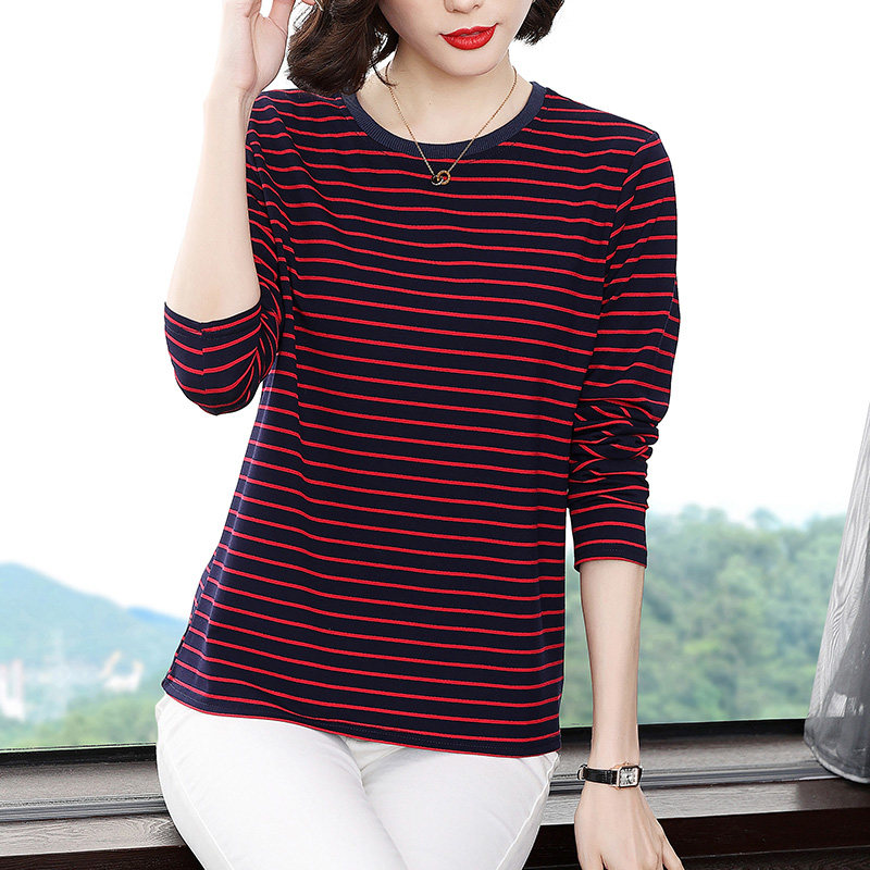 春秋装2022新款中老年妈妈女打底衫 茵佩妮T恤