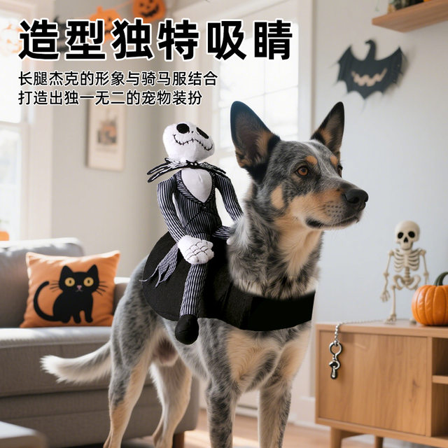Dog Riding Outfit Funny Rider Dog Clothes