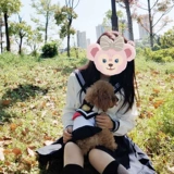 Милая тонкая рубашка, студенческая юбка в складку