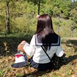 Милая тонкая рубашка, студенческая юбка в складку