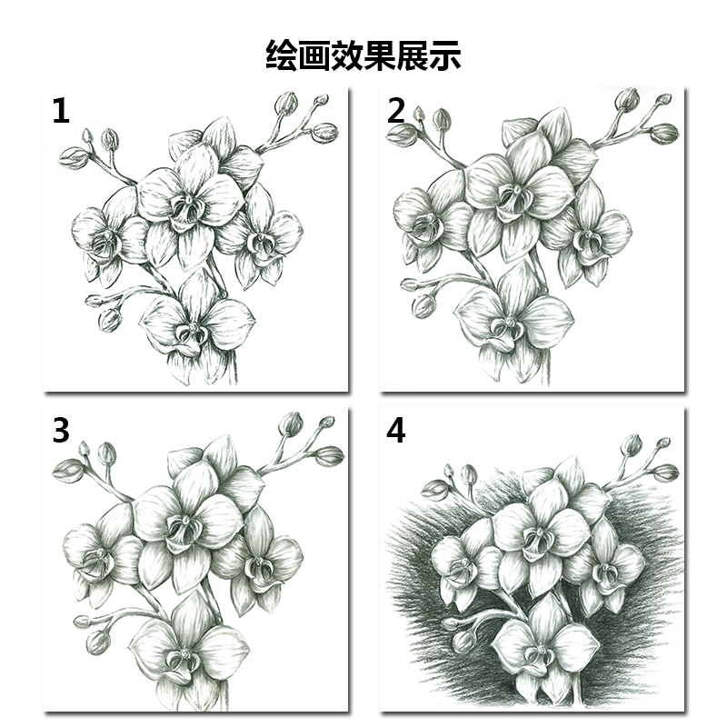 德国施德楼STAEDTLER素描炭笔100C美术生学生用绘画炭铅笔速写素描考试用专业绘图软炭中性硬炭画铅笔初学者 - 图3