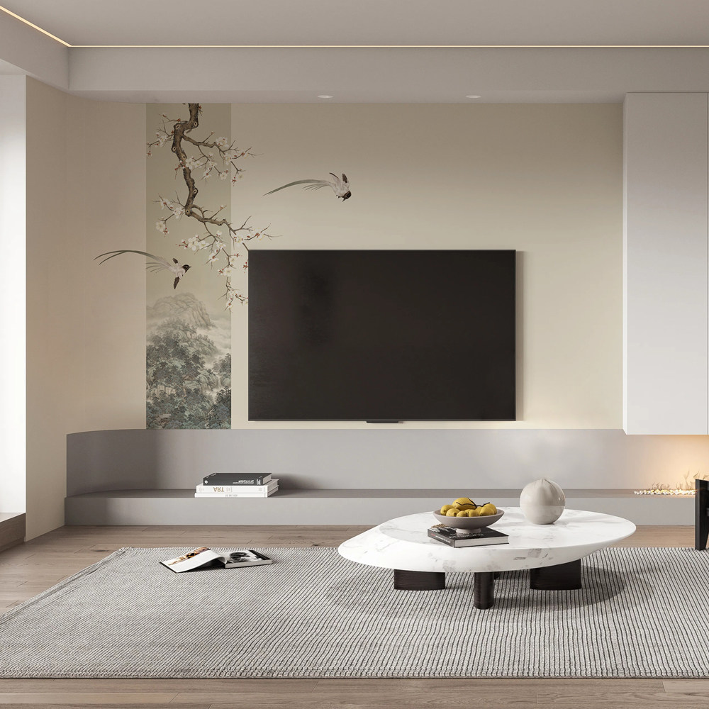 艺术拼色定制花鸟喜鹊书房客厅沙发壁纸电视背景墙壁画布宋代美学,淘宝优惠券,粉丝福利购,淘宝优惠卷