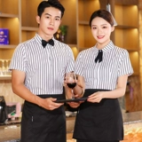 Отель Hotel Office Работая одежда короткая -Летняя женская женская западная кофейня, питания, полуоткрытый горячий горшок, гостиничный гостиничный гостиничный