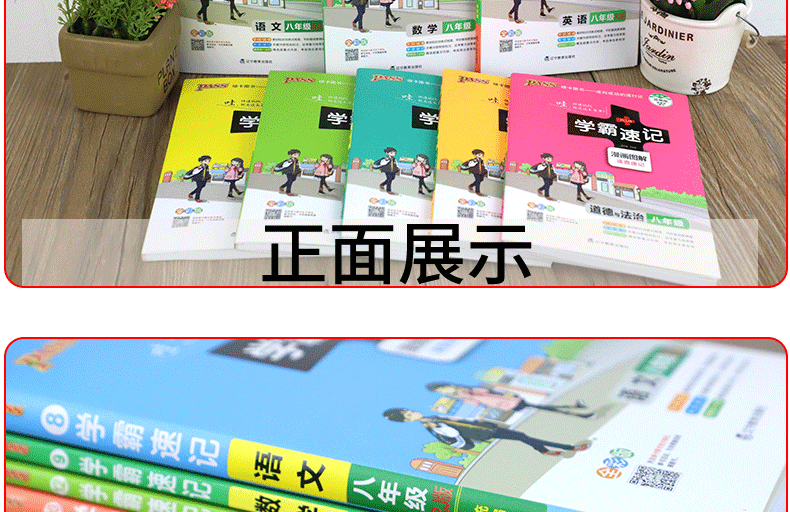 全套8本8年级初中学霸速记八年级上册下册语文数学英语物理生物地理历史道德与法治人教版政治全国通用初二教材辅导同步笔记-图2