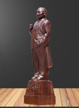 沉香木客厅办公室实木工艺品摆件