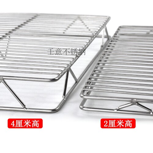 不锈钢猪肉网架加粗摆肉架子卖肉专用放冷凉网格网商用加高晾架 - 图0