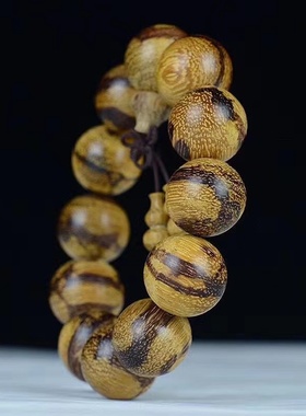 越南沉香手串20mm虎皮纹