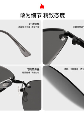 ZIPPO新墨镜简约高级质感方圆脸显瘦气质欧美街拍遮阳太阳镜7253