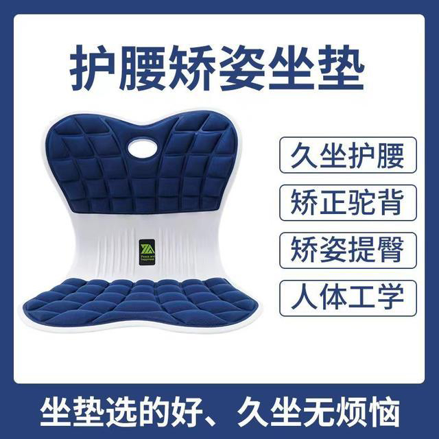 思菲其坐垫护腰靠垫腰托办公室久坐不累儿童矫正坐垫腰垫椅子靠背