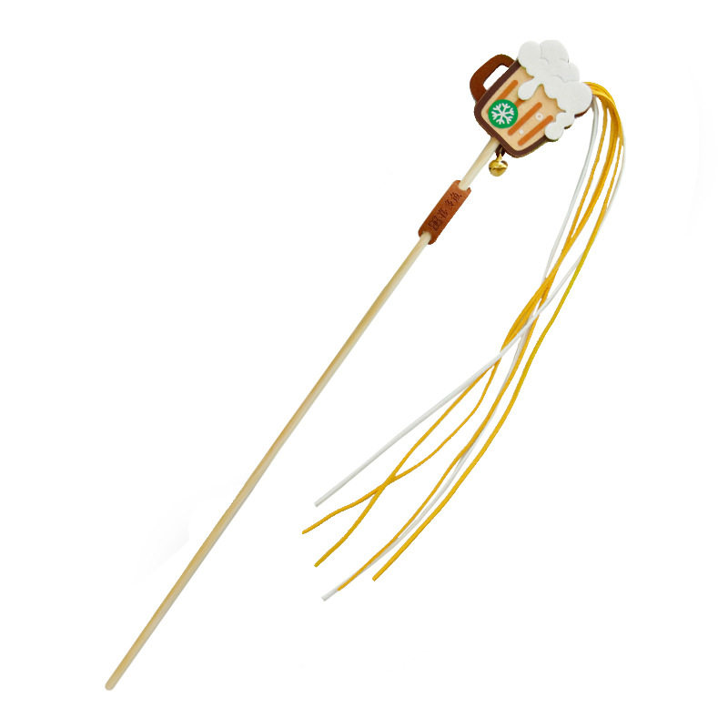 猫咪逗猫棒长杆流苏耐咬自嗨解闷可爱仙女棒加长铃铛宠物用品玩具,淘宝优惠券,粉丝福利购,淘宝优惠卷