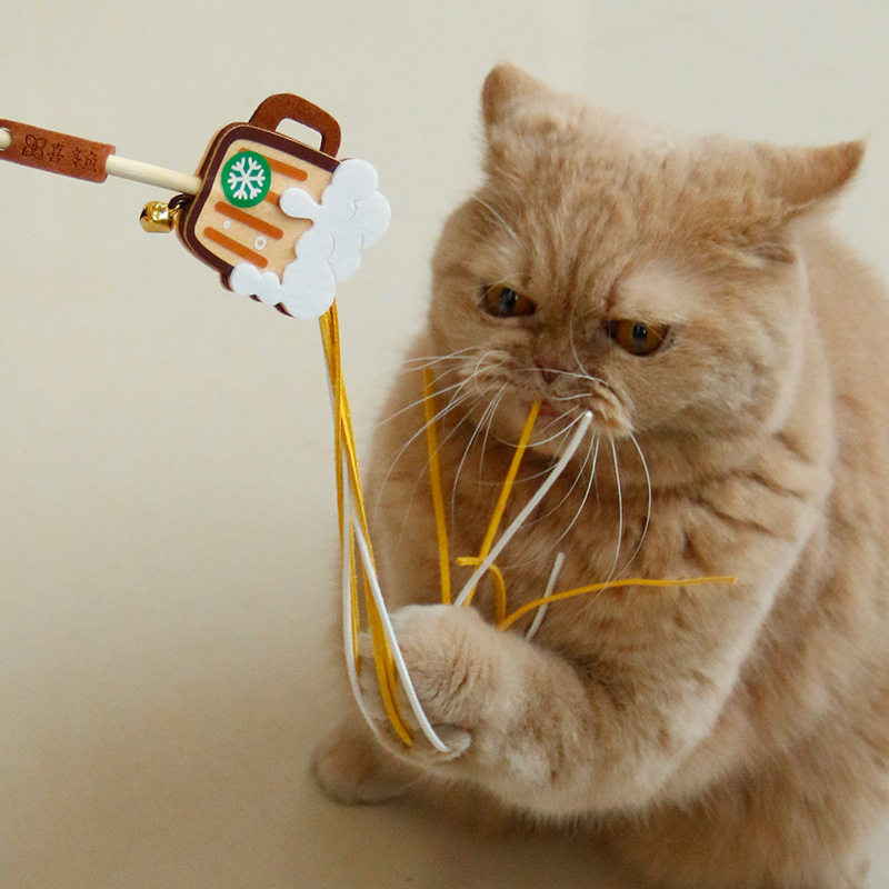 猫咪逗猫棒长杆流苏耐咬自嗨解闷可爱仙女棒加长铃铛宠物用品玩具,淘宝优惠券,粉丝福利购,淘宝优惠卷
