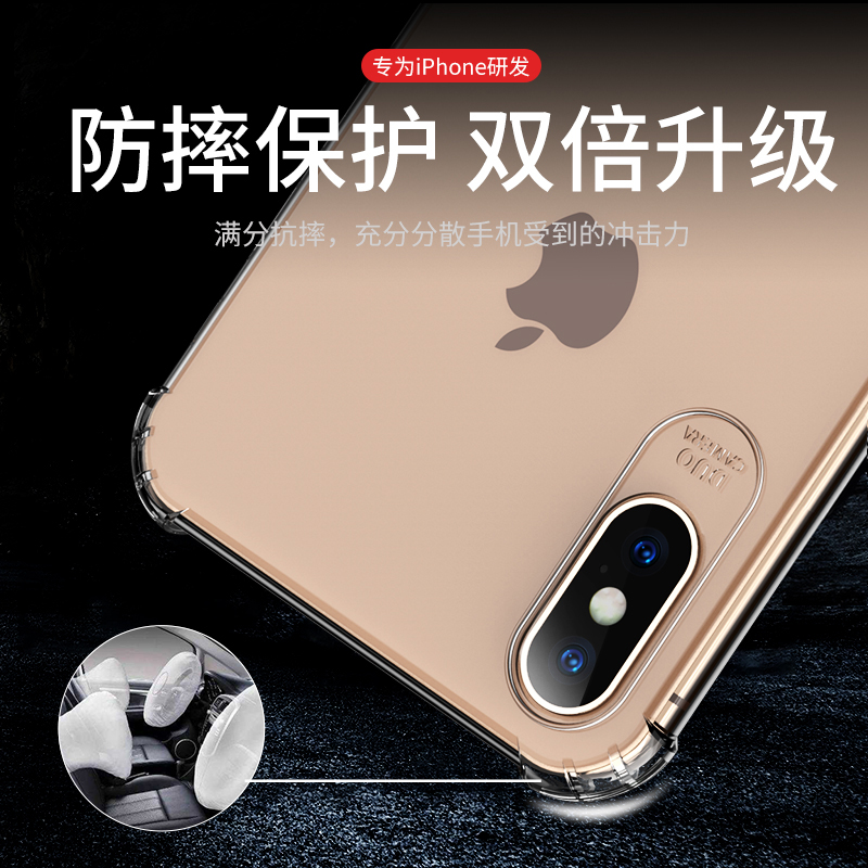 适用iphonex手机壳XR苹果X透明iphone xs max硅胶xmas全包iphonexr防摔xsxmax转音iponex软壳iphonexmax保护-图2