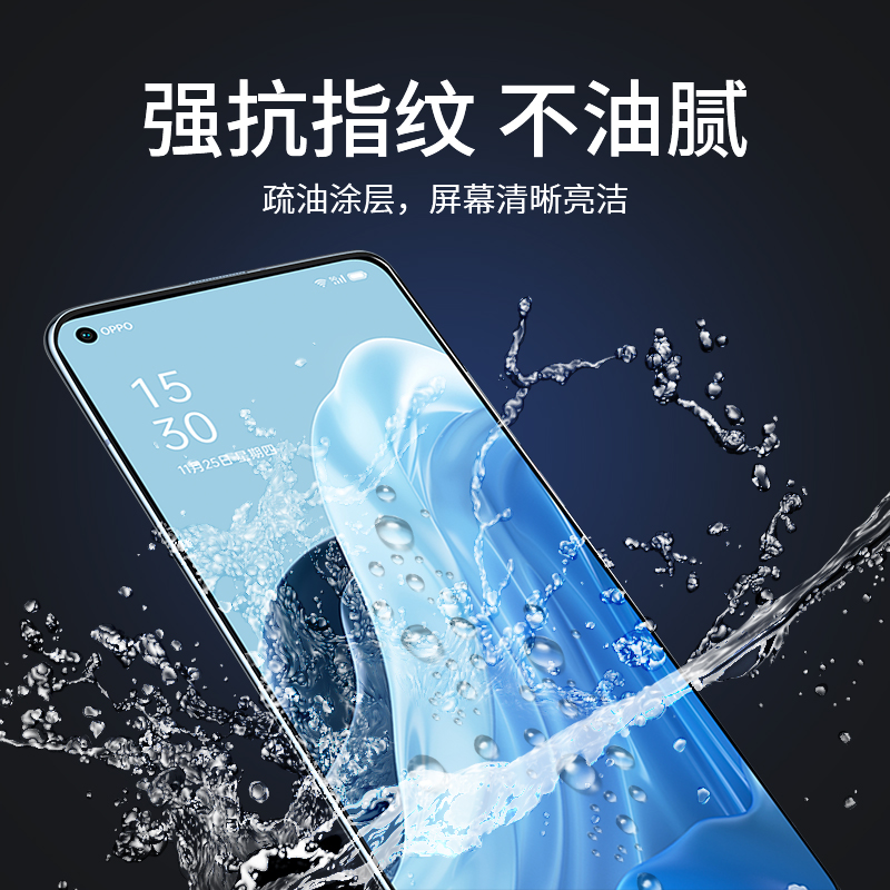 适用oppoReno7Pro钢化水凝膜Reno7手机膜全屏覆盖oppo蓝光opopreno7se保护oppreno7七高清软膜por护眼7es贴膜 - 图0