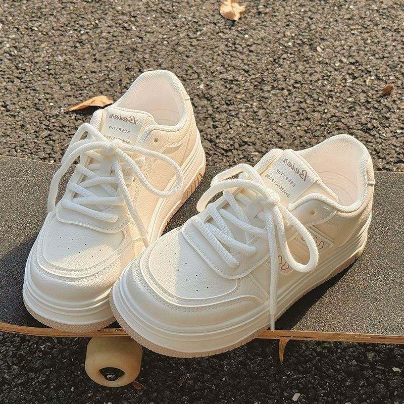 春季女鞋小白鞋2026新款爆款厚底增高配阔腿裤鞋子百搭chic运动鞋,淘宝优惠券,粉丝福利购,淘宝优惠卷