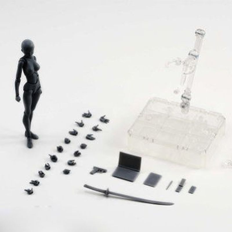 shf全身关节可动素体男女动漫人漫画人体模型手办美术绘画人偶 - 图0