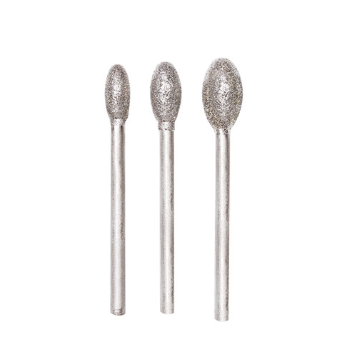 G针金刚砂磨针金刚石打磨头玉石翡翠雕刻打磨配件雕刻工具 鹅蛋形 - 图3