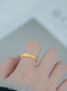 JusongKlein生肖蛇系列开口戒指