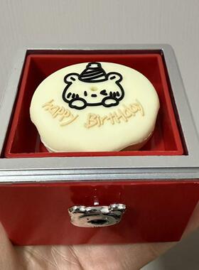 点蜡烛小熊蛋糕惊喜旋转戒