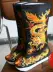 Opera Wulong Boots Thêu Dragon Boots Trang phục phim và truyền hình Dragon Boots Face Boots Giày đế dày đế giày Hoàng đế Dragon Boots - Giày ống giày lười nam lacoste Giày ống