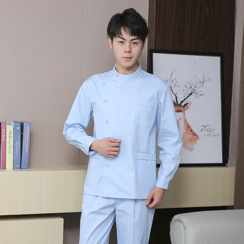 长袖女分体偏襟立领修身短款护士服 简菲爱医护制服