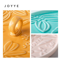 Relief Flower Ceramic Cup Lid Hand-painted Cup Water Cup Lid Accessories Cup Lid Universal Single Selling Breakfast Cup Lid