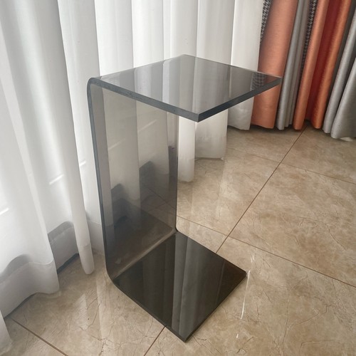 亚克力透明茶几飘窗小桌欧式现代榻榻米茶台网红茶几U型边几角几U - 图1