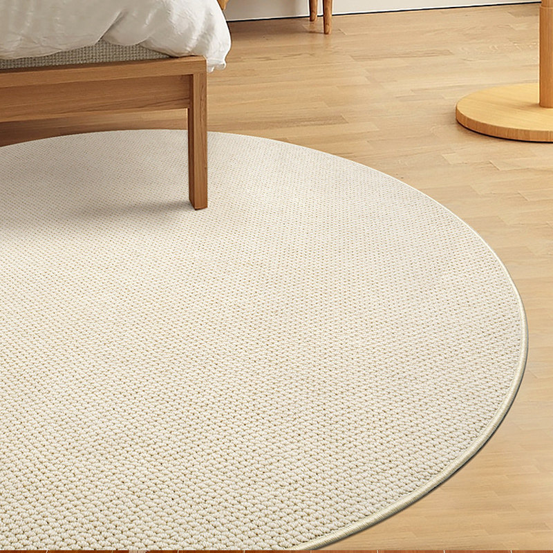 圆形地毯客厅地垫剑麻亚麻纹茶几毯卧室中式民宿椅子垫耐磨猫抓垫,淘宝优惠券,粉丝福利购,淘宝优惠卷