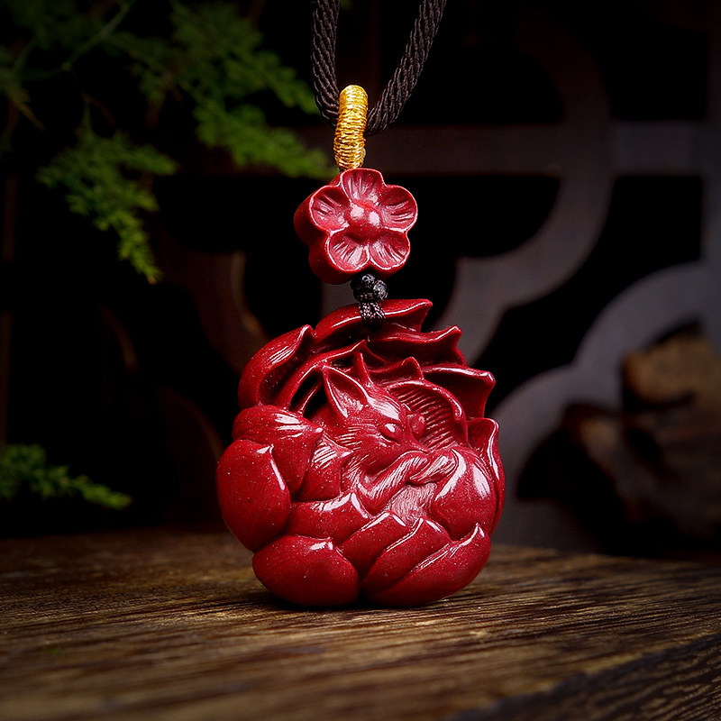 朱砂九尾狐吊坠小狐狸挂件钥匙扣饰品配饰首饰女挂饰挂件,淘宝优惠券,粉丝福利购,淘宝优惠卷