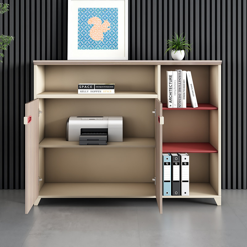 办公室茶水柜复印机办公办公桌底座 森菲亚矮柜