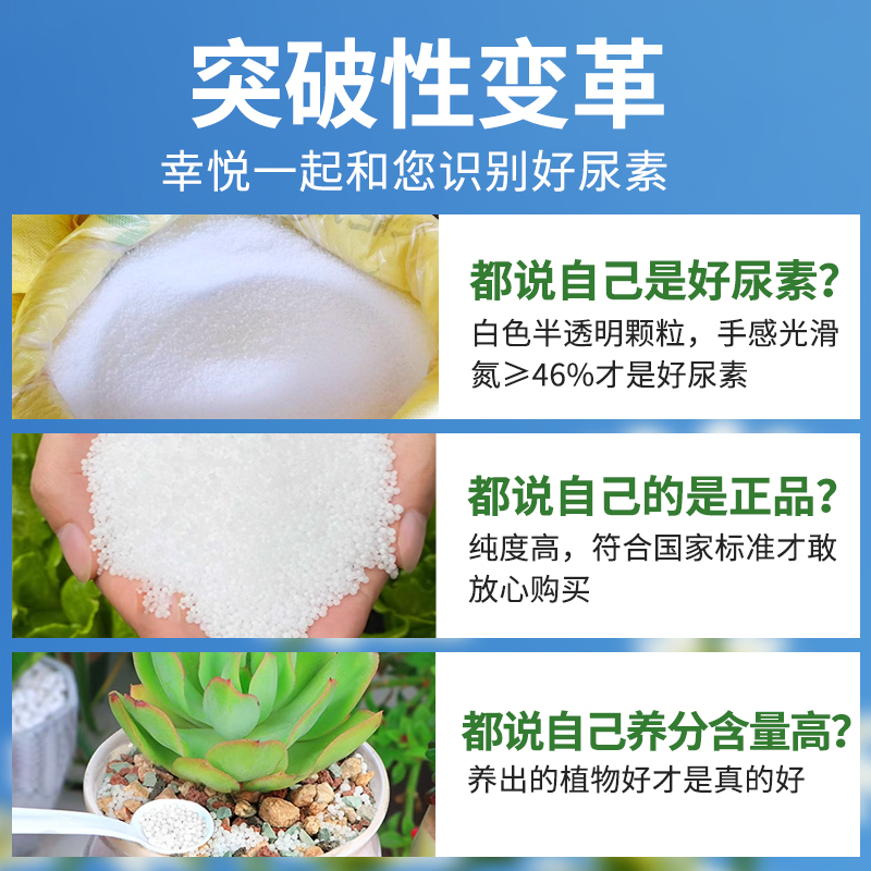 农用尿素肥料蔬菜用100斤批发小颗粒氮肥复合肥化肥养花通用植物-图2