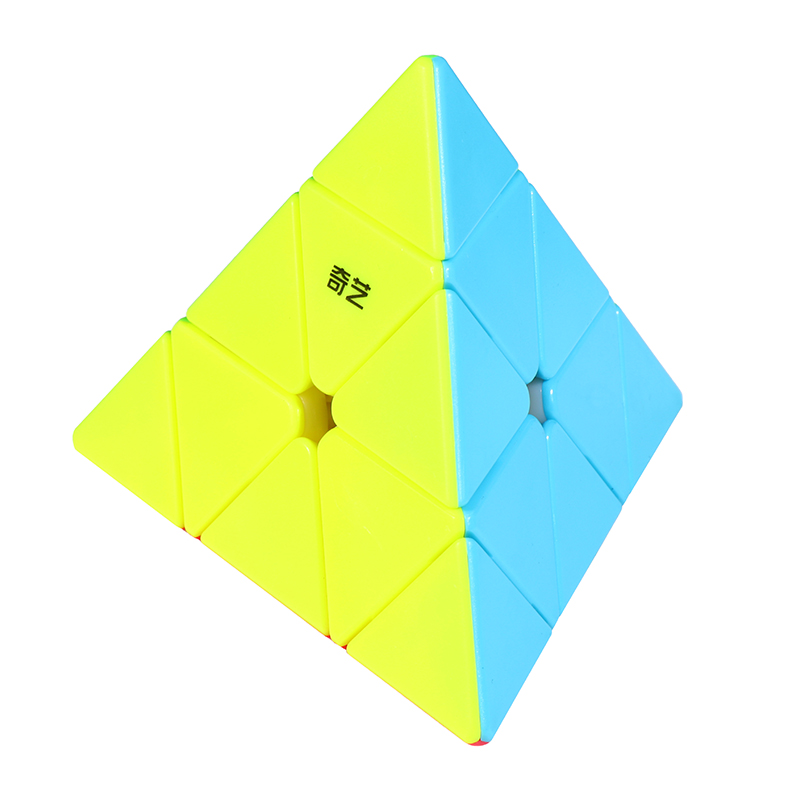 奇艺金字塔魔方三角异形三阶顺滑初学者儿童益智力玩具比赛专用