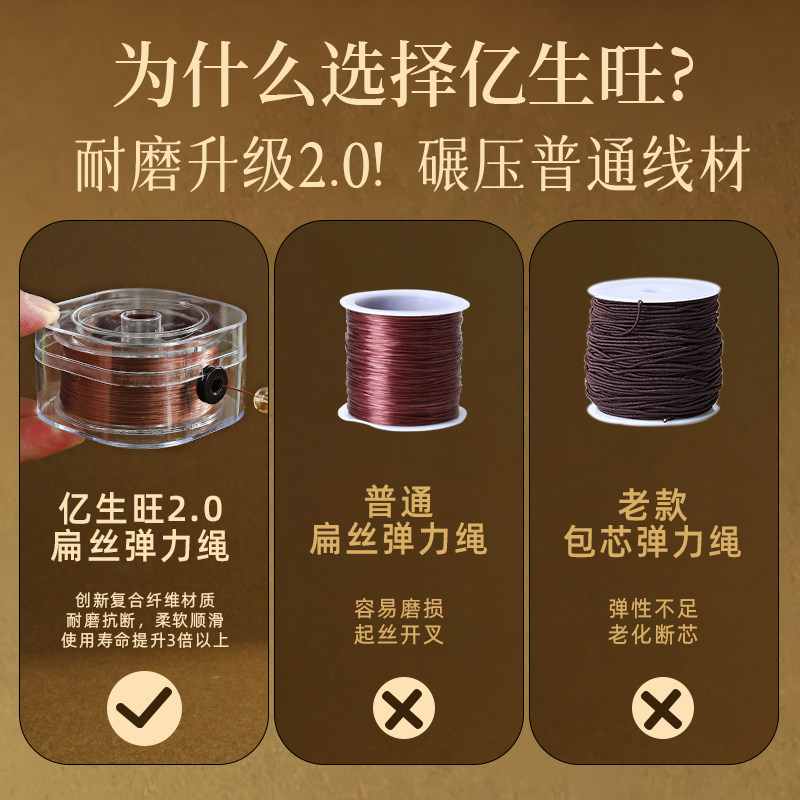 手串弹力绳翡翠蜜蜡和田玉手串串珠专用线材大卷盒装弹力绳串珠绳,淘宝优惠券,粉丝福利购,淘宝优惠卷