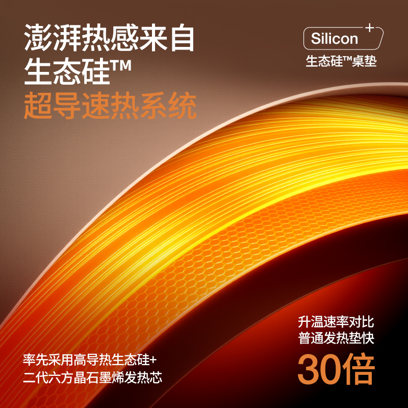 2025新款加热鼠标垫电脑桌超大办公桌加热垫学生宿舍学习发热暖垫 - 图0